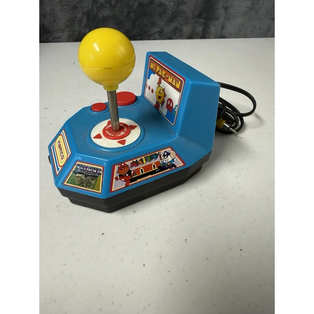 Jakks Pacific Ms. PAC-MAN Plug & Play TV Game Handheld Arcade Joystick Tested